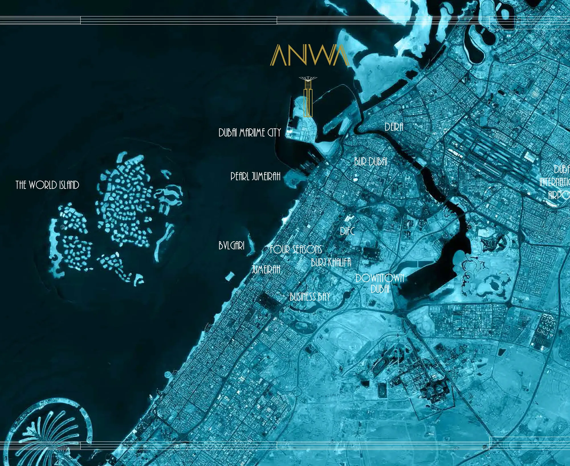 Damac Islands location map